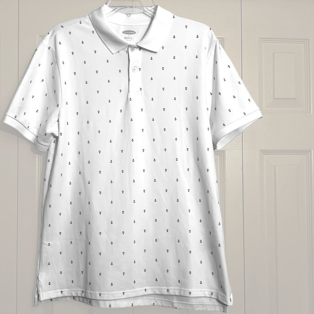 OLD NAVY Anchor Polo Shirt Sz Medium